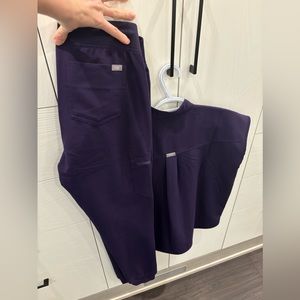 Figs Purple Jam set: Zamora joggers (Small *tall*) and Rafaela top (XS)